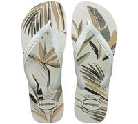 Havaianas Aloha (Mini Me), White/White/Green Olive, UK child 9