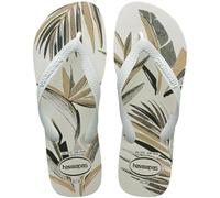 Havaianas Aloha (Mini Me), White/White/Green Olive, 2/2.5