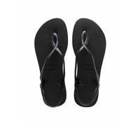 HAVAIANAS Ankle Strap Flat Flip Flops Black