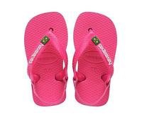 Havaianas Baby Brasil Logo Flip Flop Sandal, Pink, Size 1-2 Younger Pink