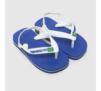 Havaianas Unisex Baby Brasil Logo Ii Flip-Flop, Marine Blue, 5 UK Child