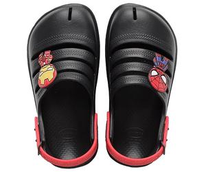 Havaianas Boy's Unisex Kids Clog Marvel Sandal, New Graphite, 10c/11c UK Child