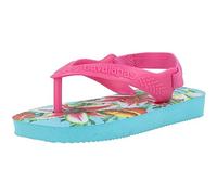 Havaianas Boy's Unisex Kids HAV Baby Chic Blue Flip-Flop, White (Black/Black/White), 7 UK Child
