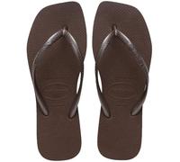 Havaianas - Brasil Classic Flip Flops, Comfortable and Durable, Tribute to the 1998 World Cup, Brazil Flag Straps, Non-Slip Soles with Brazil Stripes, Unisex Adults, dark brown, 35 EU