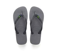 HAVAIANAS Brasil Flip Flops Steel Grey 37/38