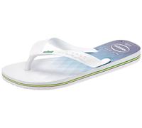 Havaianas Brasil Fresh Unisex Adults FlipFlop White/White 3.5/4 UK
