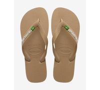 Havaianas Brasil Logo 2022 Flip Flops Beige White - 35-36