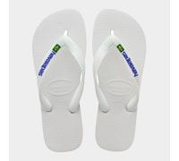 Havaianas Brasil Logo Flip Flops 13 47-48 White