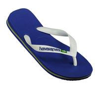 Havaianas Flip-Flops Brasil Logo – Unisex, Brazilian Flag Straps, Non-Slip Sole – Marine Blue