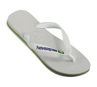 Havaianas Brasil Logo Flip Flops White EU 39-40 Boys,Girls,
