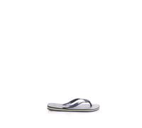 Havaianas - Brasil Logo, Iconic, Comfortable and Durable Flip-Flops, Straps with Brazilian Flag and Non-Slip Sole with Colourful Stripes, Adults Unisex, Navy Blue, 8.5/9