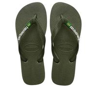 Havaianas Brasil Logo Unisex Dark Green Flip-Flops - Size UK 2