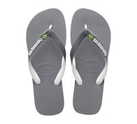 Havaianas Brasil Mix White Black 35 36 Flip Flops Womens