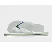 Havaianas Brazil Logo Flip Flops - White - Mens 9/10