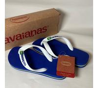 Havaianas Brazil Logo Marine Blue Flip-Flop Kids c13 UK