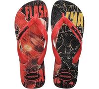 HAVAIANAS - DC HEROES FLIP FLOPS SANDALS - SIZE UK 11 EU 45/46 RED/BLK New