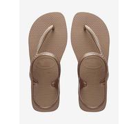 Havaianas - Flash Urban, Comfortable, Elegant, and Versatile Sandals, Closed Ankle, Metallic Crossed Straps, Women, 1/2 UK