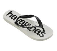 Havaianas Top Logomania 2 Unisex Adults FlipFlop White/Black/White 6.5/7 UK