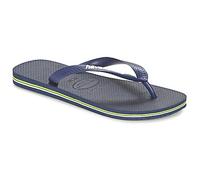 Havaianas Flip flops / Sandals (Shoes) BRASIL LOGO in Blue 3 /4