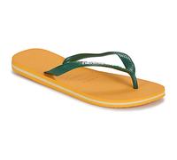 Havaianas Unisex Brasil Logo Flip Flops, Pop Yellow, 11/12 UK
