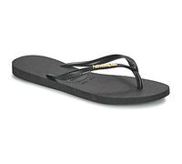 Havaianas - Women's Slim Logo Metallic - Sandals size 35/36, grey/black