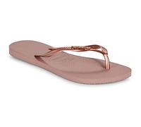 Havaianas Flip flops / Sandals (Shoes) SLIM LOGO METALLIC in Pink 3 / 4