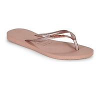 Havaianas Flip flops / Sandals (Shoes) SLIM LOGO METALLIC in Pink 6 / 7