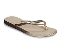 Havaianas Slim Sparkle Sandals in Gold UK 8 (EU 43)