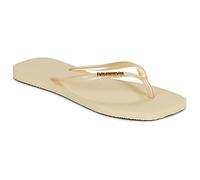 Havaianas Flip flops / Sandals (Shoes) SLIM SQUARE LOGO METALLIC in Beige 6 / 7