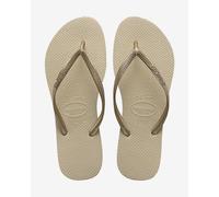 Havaianas Slim (Mini Me) Flip-Flop, Sand Grey/Light Golden, Numeric_7 UK Child