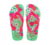Havaianas Girl's Flores Flip-Flops, Green Garden, 7 Child UK