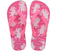 Havaianas Girls Kids Fantasy FlipFlops Pink Flux 4.5/5 UK