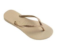 Havaianas Girls Slim (Mini Me), Sand Grey/Light Golden, UK child 9