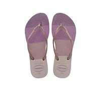 Havaianas Girls Slim Palette Glow (Mini Me) FlipFlops Candy Pink 9/9.5 UK Child