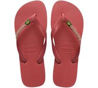 Havaianas Hav. Brasil Logo Rose Gum 27 28 Flip Flops Boys Pau 1-2 UK Child