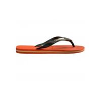 Havaianas HAV. Brasil Logo Ruby Red Flip Flops Mens Sunset Orange 11-12 UK