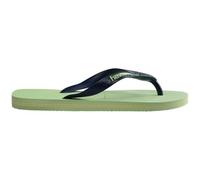 Havaianas Hav. Brasil Logo Ruby Red Flip Flops Womens Citronella 6-7 UK