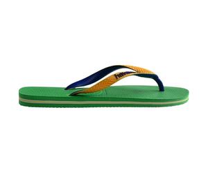 Havaianas Hav. Brasil Mix Leaf Green Marine B Flip Flops Leaf Green/Blue 6-7 UK
