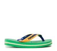 Havaianas HAV. Brasil Mix Leaf Green Marine B Flip Flops Leaf Green/Blue 8-9 UK Child