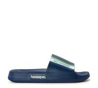 Havaianas Hav. Slide Classic Logomania Black Flip Flops Amznte Blue 8 UK
