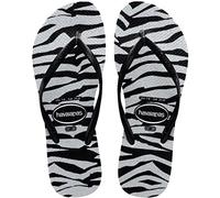 Havaianas HAV. Slim Animals Glitter Ballet Ro Flip Flops Black 5 UK
