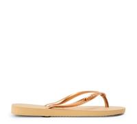 Havaianas HAV. Slim Bronze 33 34 Flip Flops Womens Gold 1-2 UK