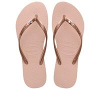 Havaianas HAV. Slim Crystal Sw Ii Ballet Rose Flip Flops Ballet Rose 1-2 UK Child