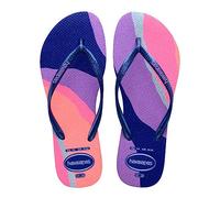 Havaianas Hav. Slim Palette Glow Velvet Rose Flip Flops Marine Blue 1-2 UK Child