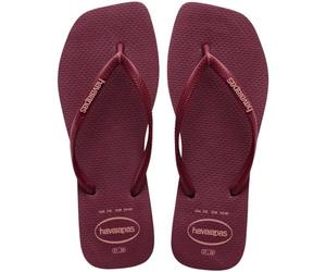 Havaianas HAV. Square Logo Pop Up Fresh Laven Flip Flops Purple Soil 1-2 UK