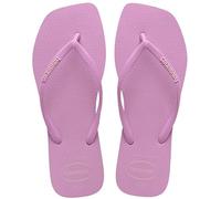 Square Logo Pop Up Flip Flops Mauve