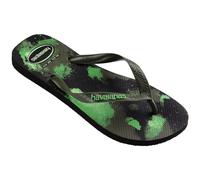 Havaianas Hav. Top Camu Black Moss 37 38 Flip Flops Womens Black/Green 6-7 UK