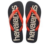 Havaianas Hav. Top Logomania 2 Navy Blue 39 4 Flip Flops Blood Orange 8 UK
