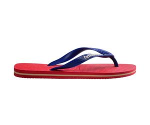 Havaianas Hav. Top Logomania 2 Ruby Red Flip Flops Womens Ruby Red 1-2 UK