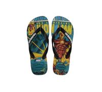 Havaianas HAV. Top Marvel Classics Beige Stra Flip Flops Pantanal Green 1-2 UK